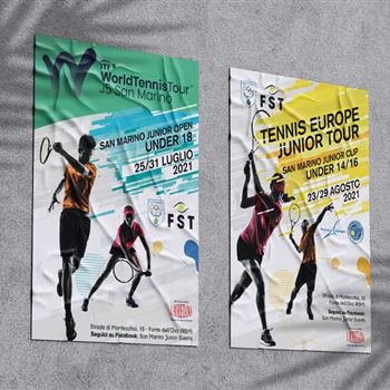 Creazione materiale promozionale per torneo tennistico
